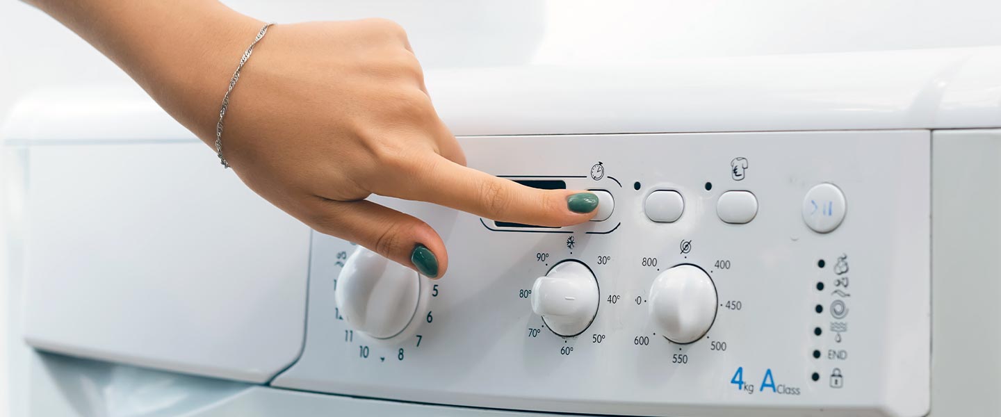 montering af vaskemaskine